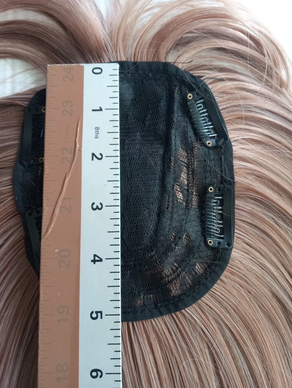 Clip-In Fringe Topper in Rose Brown Blend - Natural Volume